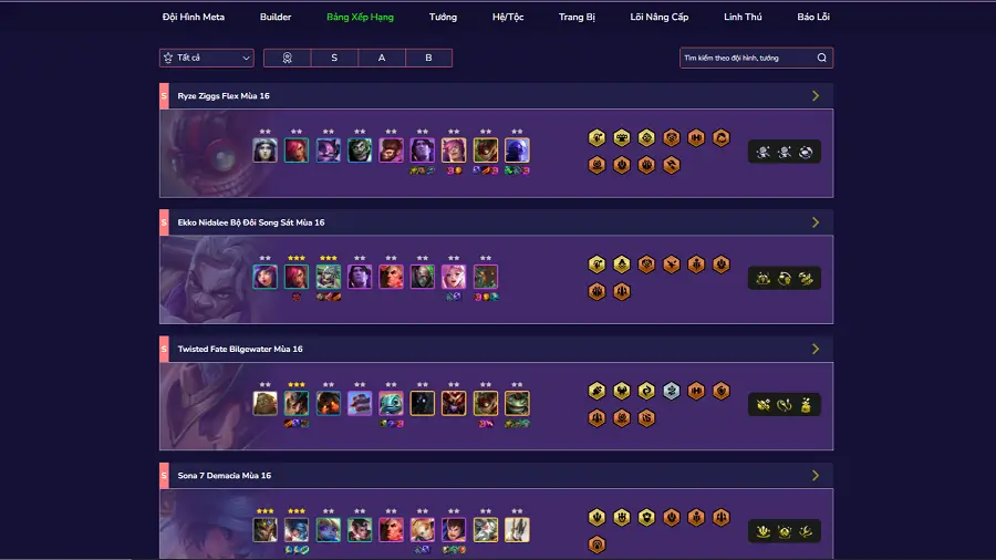 Meta đội hình TFT